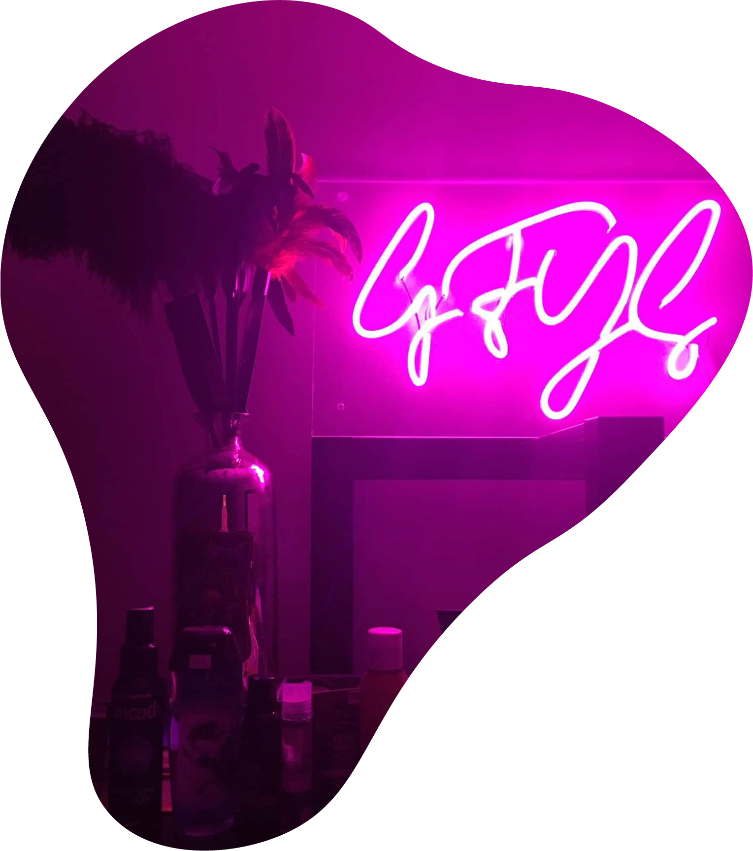 gfy custom neon sign